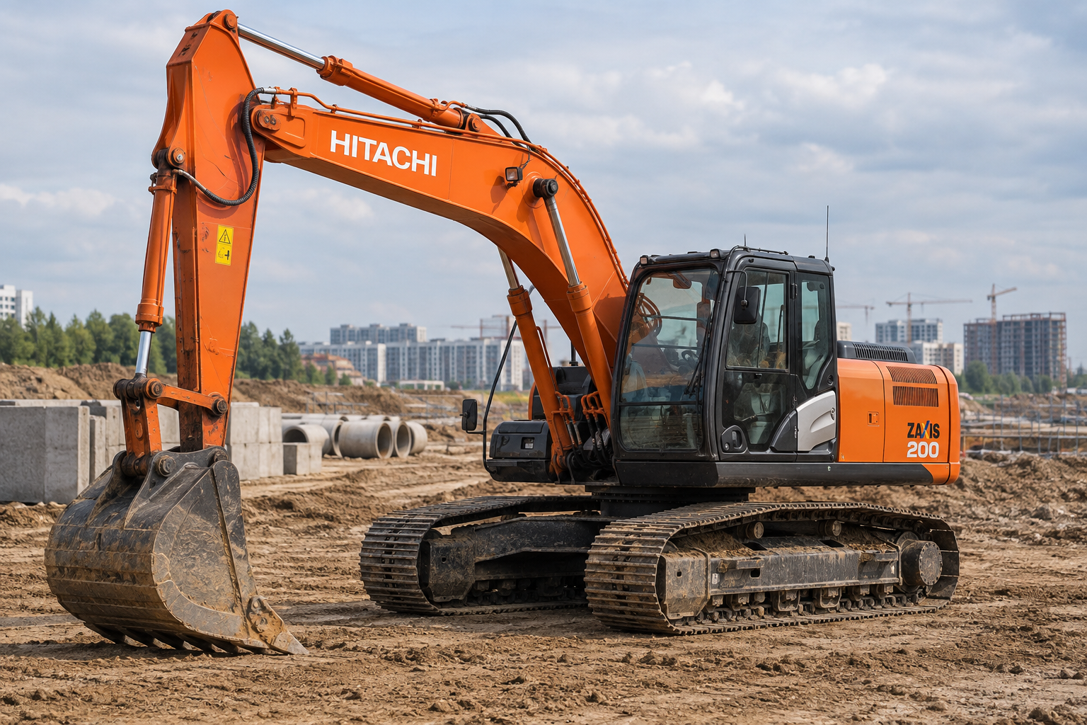 Гусеничный экскаватор Hitachi ZX200-5G