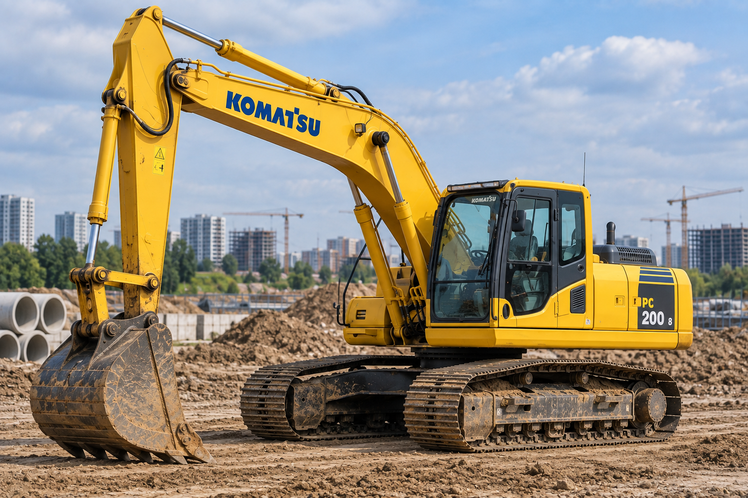 Гусеничный экскаватор Komatsu PC200-8